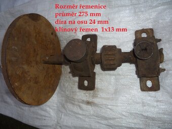 prodám různé řemenice - rozměry popsány - /průměr, díra na o - 9