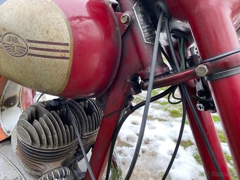 Jawa 350 / 354 kývačka, původní stav, patinovka, po STK - 9