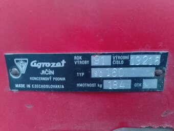MF-70 malotraktor agrozet Jičín SO-160,obracač sena,jak vari - 9