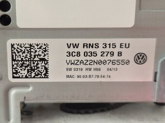 VW RNS315 BT DAB autorádio navigace 3C8035279B - 9