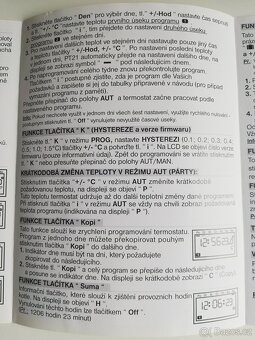 Prostorový termostat pro kotle a klimatizace - 9