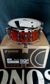 Prodám nový snare Sonor SQ2 Birch- 14x6" Fiery red - 9