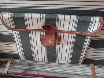 STAROŽITNÝ KOŽENÝ KUFR - 9