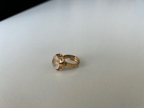 Prsten s broušeným sklem - stříbro 7,80 g - 9