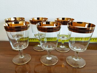 Zlacené skleničky a misky předválečné - 9