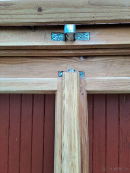 Dřevěné kastlové - špaletové okno 3ks - 9