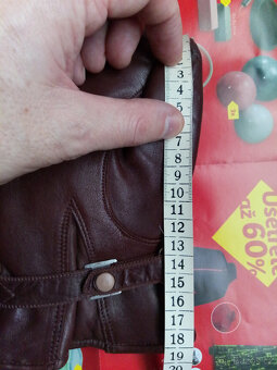 Rukavice kožené zimní s beránkem - 9