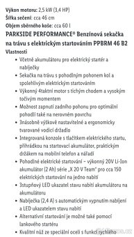 Benzínová sekačka peformance,elektrické startování - 9