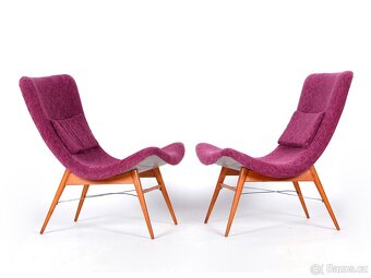 Párová retro křesílka, křesla po renovaci, M. Navrátil, 1965 - 9