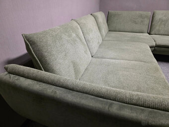 Velká rohová sedačka zelená PULL - DOPRAVA ZDARMA - 9