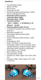 Prodám elektro koloběžku kukirin G2 PRO - 9