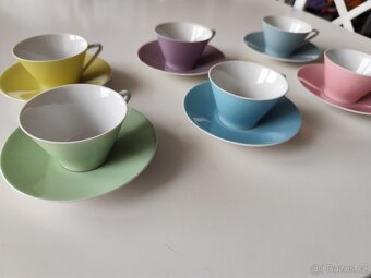 Porcelánové šálky s podšálky Lilien Austria - 9