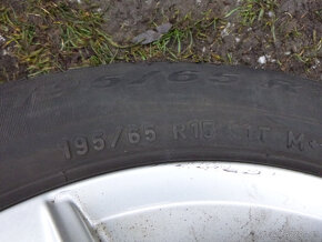 4x orig. alu vw (5x112) zimní pneu 195/65 r15 - 9