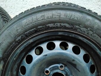 Ocelová kola 6,5J x 15, 5x110, ET 35, zimní pneu 195/65 R15 - 9