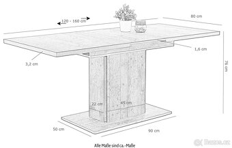 Nové jídelní rozkládací stoly za supe cenu - 9