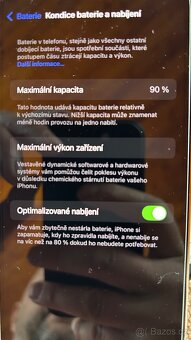 iPhone 13 PRO 256 GB bílý - baterie 90% - 9