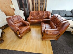 Kožená sedací souprava Romek 3+2+1 AKCE - 9