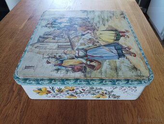 PLECHOVÁ KRABIČKA MASSILLY HB HENRIOT QUIMPER FRANCIE - 9