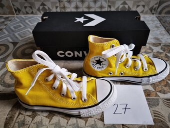 27 dívčí boty-CONVERSE tenisky, černá jarní obuv. NOVÉ - 9