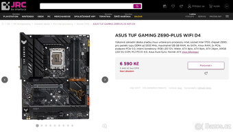 Herní deska ASUS TUF GAMING Z690 PLUS WIFI D4, socket 1700 - 9