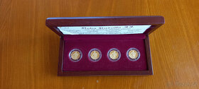 Sada 4 x 3,11g zlatých medailí Doba Rudolfa II. jen 400ks - 9