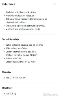 Elektrická sekačka Parkside PERM 1500 - 9