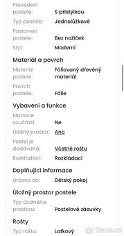 Prodám vysouvací postel - 9