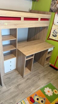 Postel multifunkční vč skříně a psacího stolu - 9
