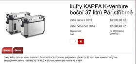 Prodám sadu bočních moto kufrů Kappa - 9