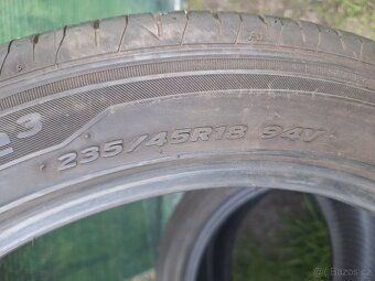 Prodám letní pneu 235/45/18 Continental a Hankook - 9