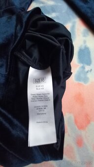 Tmavě modré sametové šaty Orsay, vel. XS - 9