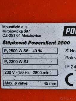 Prodám elektrický Válcový drtič Powersilent 2800 W.. - 9