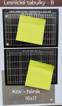 Tabulky pro lesniky, dřevaře (A,B,C,D) - 9