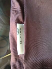 Dámská kožená sukně s předním rozparkem a předními kapsami - 9