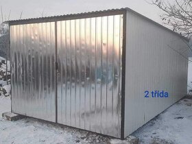 Nová plechová garáž 3x5m, sklad, zahradní domek - 9