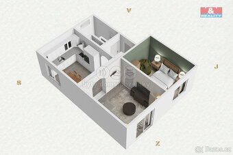 Prodej bytu 3+KK, 51 m², Horní Slavkov, ul. Zahradní - 9