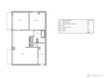 Prodej byty 3+1, 81 m2 - Praha - Vokovice, ev.č. 00042 - 9