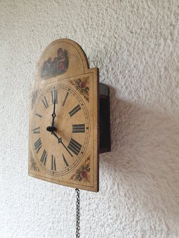 VELKÉ STAROŽITNÉ DŘEVĚNÉ HODINY - 9