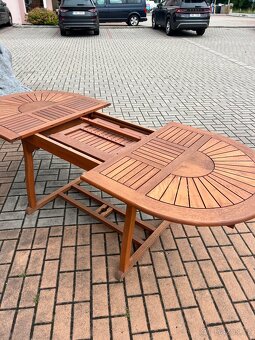 Zahradní set - 4 židle a stůl - 9