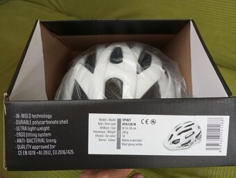SLEVA 46% Přilba R2 Spirit White, 54 - 58 cm - 9