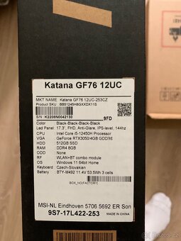 MSI KATANA - 9