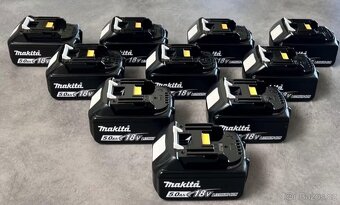 10 Ks nových baterií Makita BL1850B 18V 5 Ah - 9