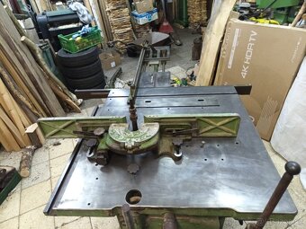 Trojkombinace BAUERLE  – litinová pila / frézka / dlabačka - 9