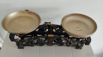 Staré 5kg dvoumiskové váhy MOŘSKÉ PANNY do sbírky - 9