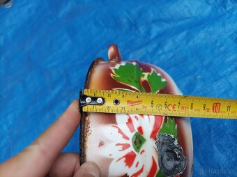 Smaltovaná miska s uchy, průměr 16 cm - 9