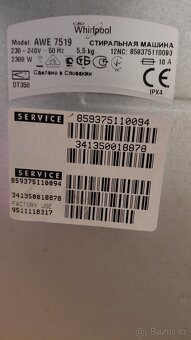 Whirlpool AWE 7519 - 9