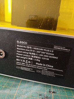 3d tiskárna Elegoo Mars 3. + Mycí stanice. - 9