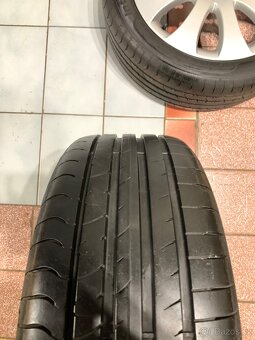 Alu kola Škoda R17 5X112 LETNÍ PNEU 225/45 R17 100% VZOREK - 9