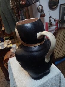 Starožitný keramický glazurovaný džbán - 9