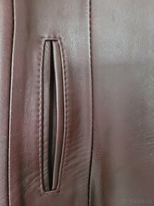 Kožená bunda M (38/40) vínová - 9
